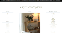 Desktop Screenshot of espritchampetre.fr